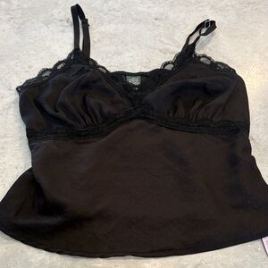 Wild Fable Black Lace Trim Camisole
